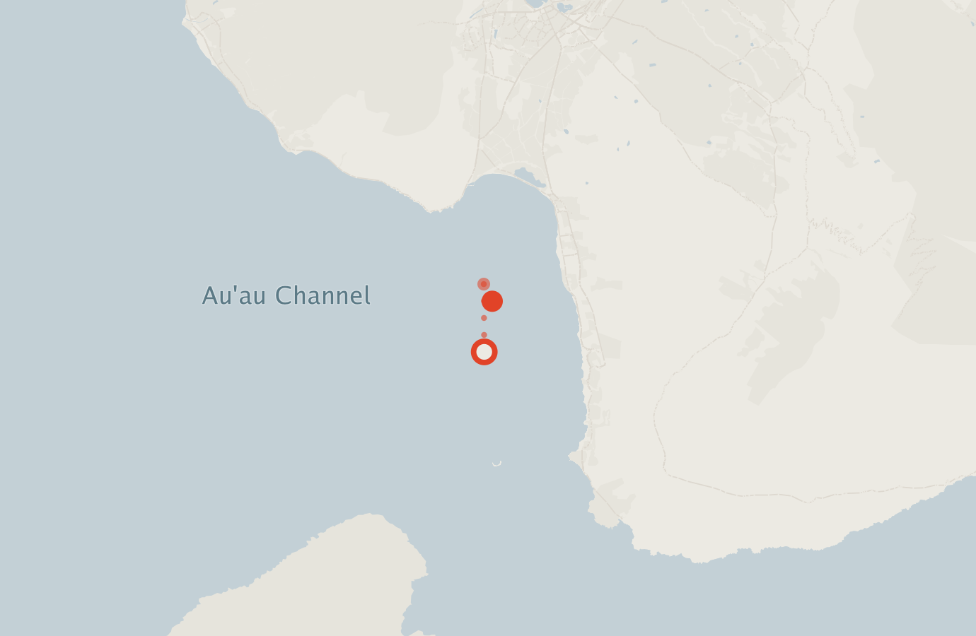 Activity map — real sighting points on an OpenStreetMap basemap