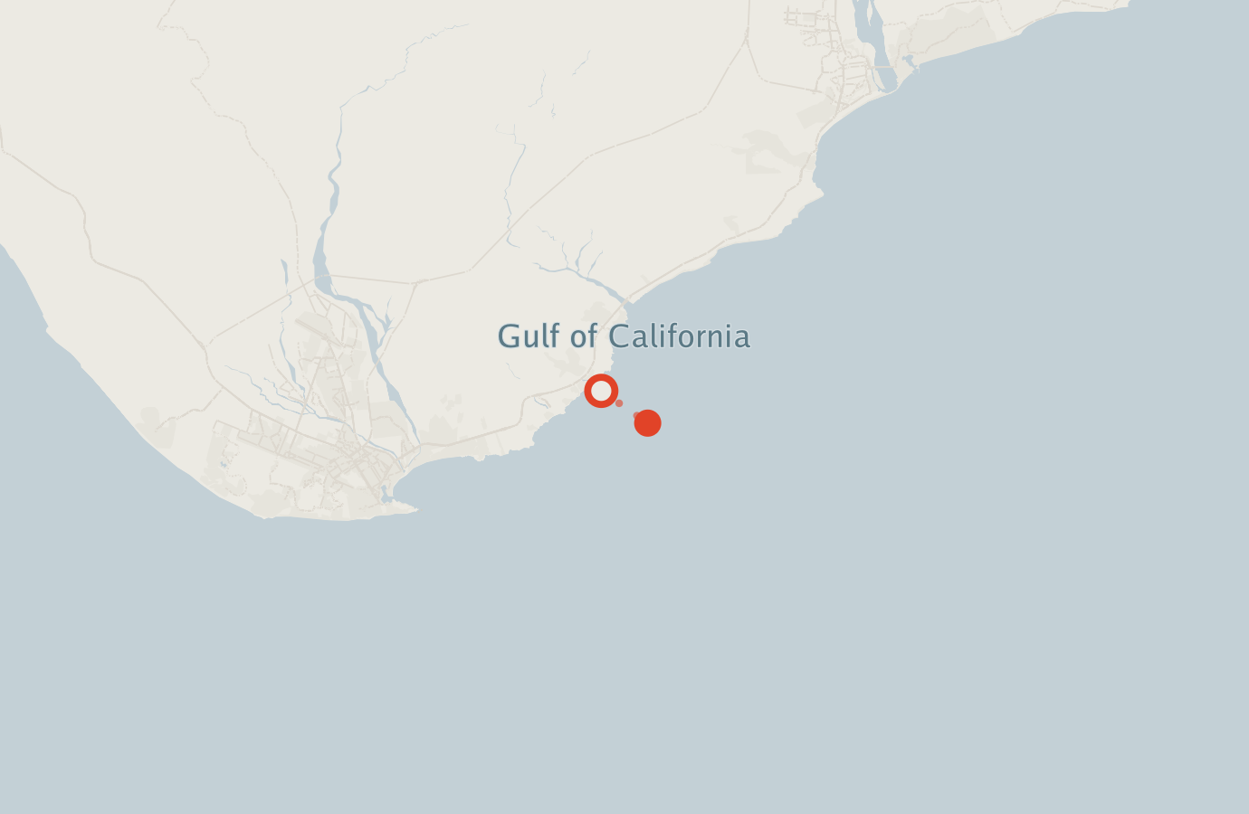 Activity map — real sighting points on an OpenStreetMap basemap