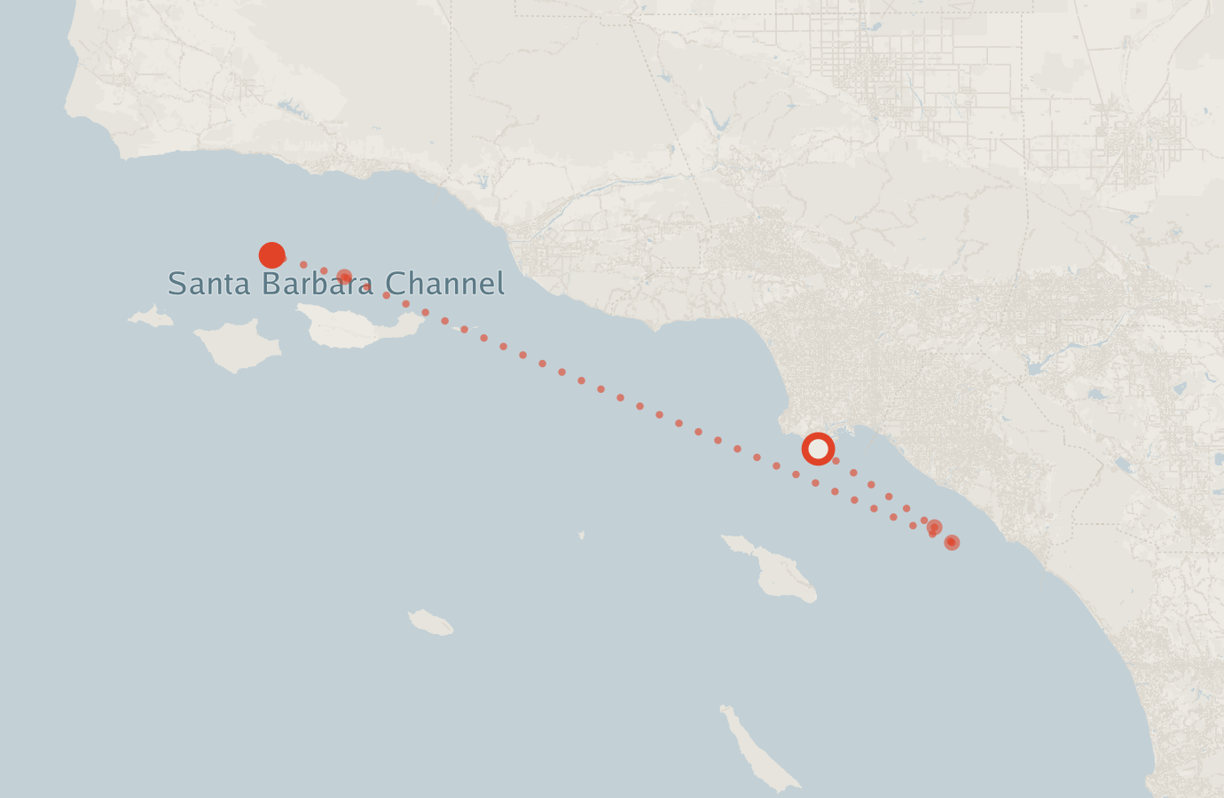 Activity map — real sighting points on an OpenStreetMap basemap