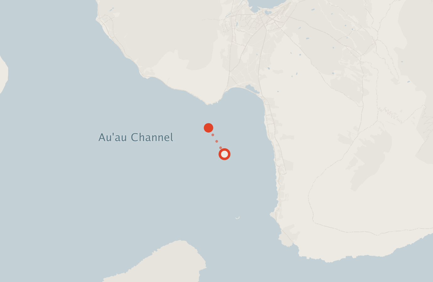 Activity map — real sighting points on an OpenStreetMap basemap