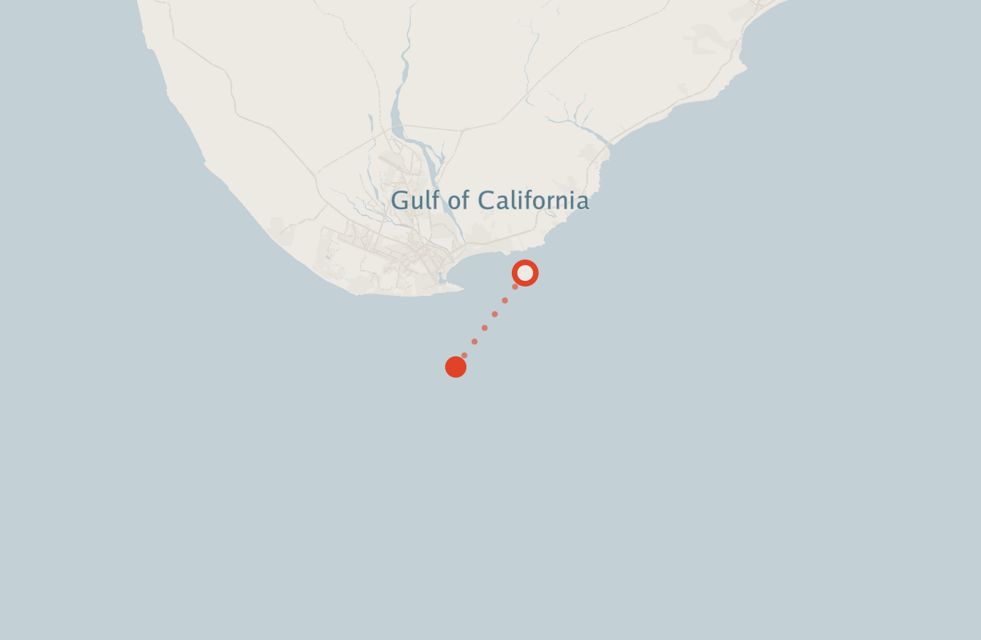Activity map — real sighting points on an OpenStreetMap basemap