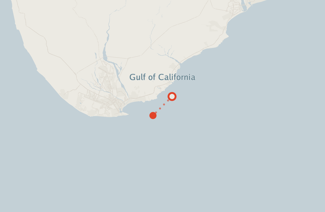 Activity map — real sighting points on an OpenStreetMap basemap