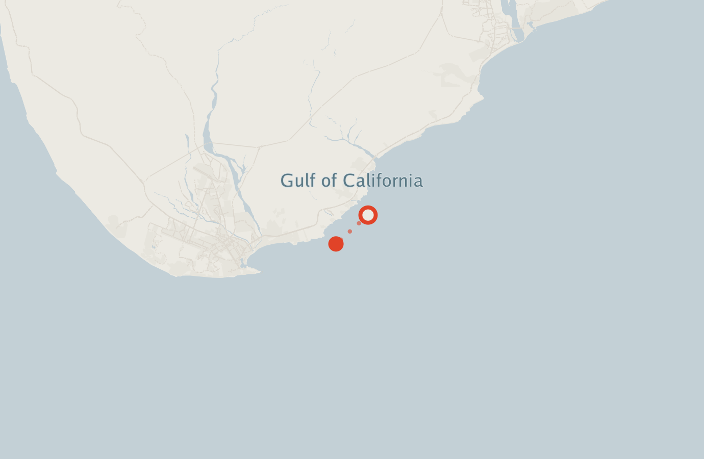 Activity map — real sighting points on an OpenStreetMap basemap