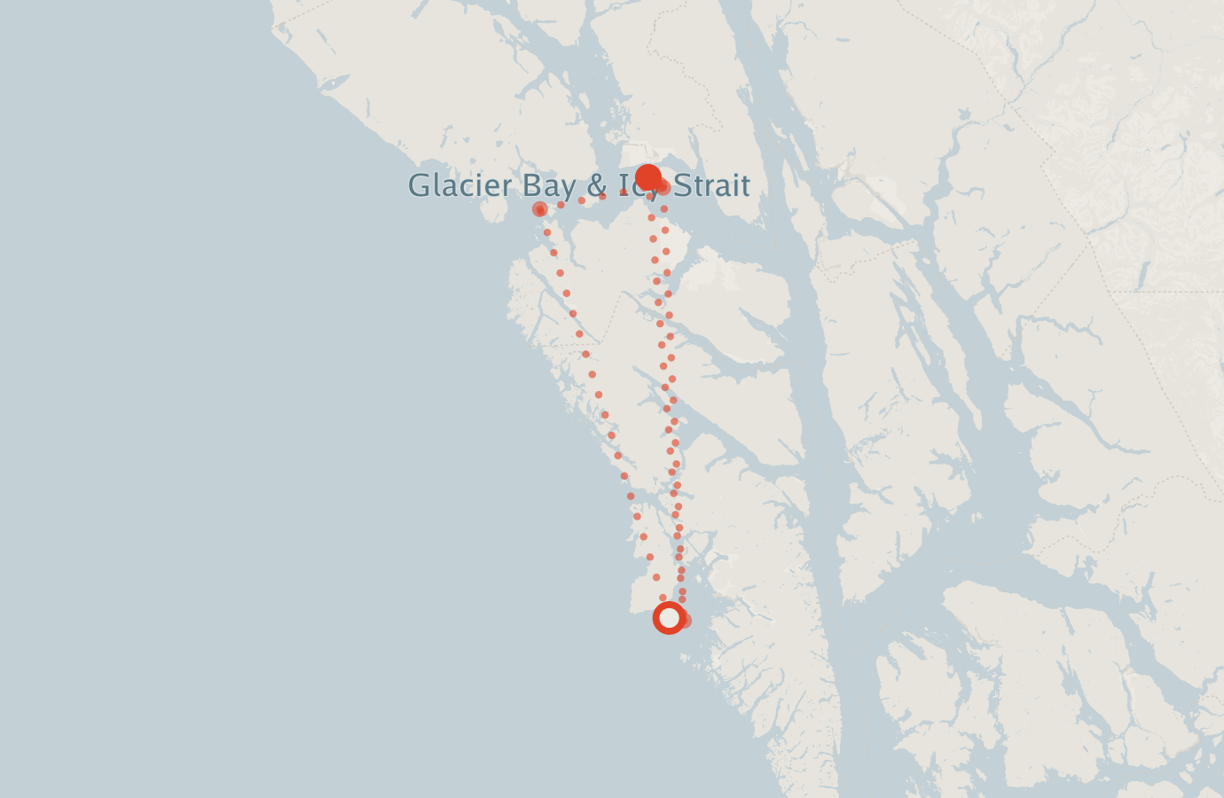 Activity map — real sighting points on an OpenStreetMap basemap
