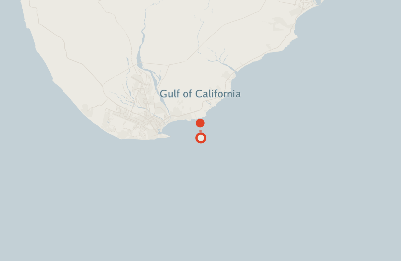 Activity map — real sighting points on an OpenStreetMap basemap