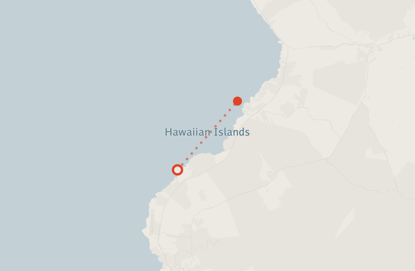Activity map — real sighting points on an OpenStreetMap basemap