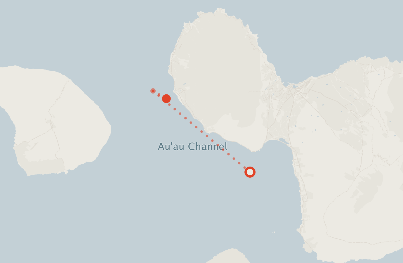 Activity map — real sighting points on an OpenStreetMap basemap