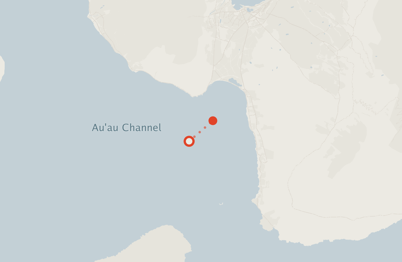 Activity map — real sighting points on an OpenStreetMap basemap