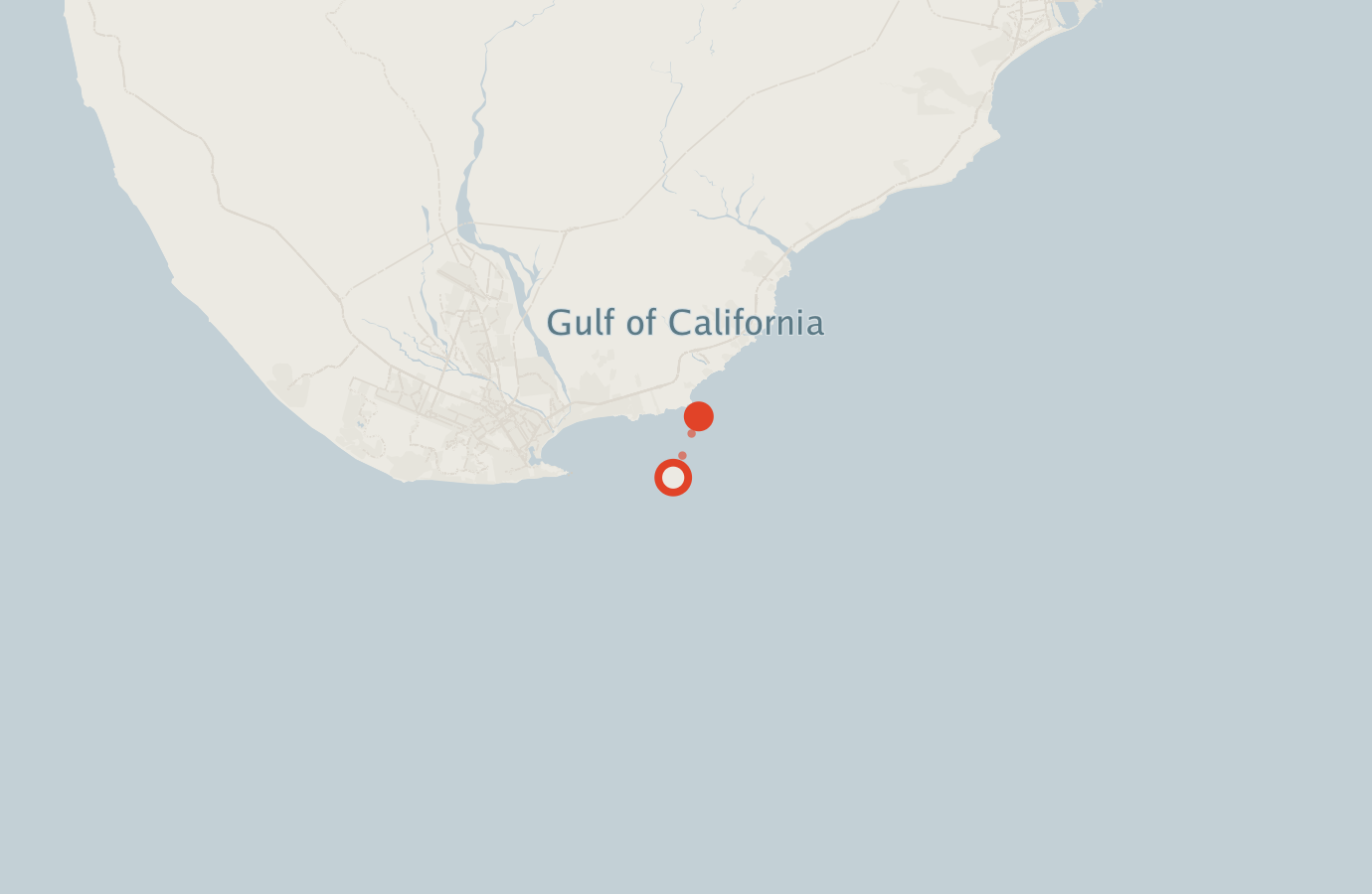 Activity map — real sighting points on an OpenStreetMap basemap