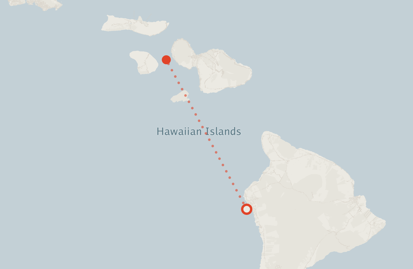 Activity map — real sighting points on an OpenStreetMap basemap