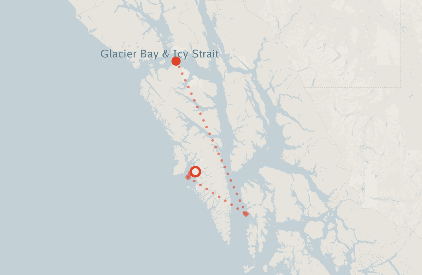 Activity map — real sighting points on an OpenStreetMap basemap
