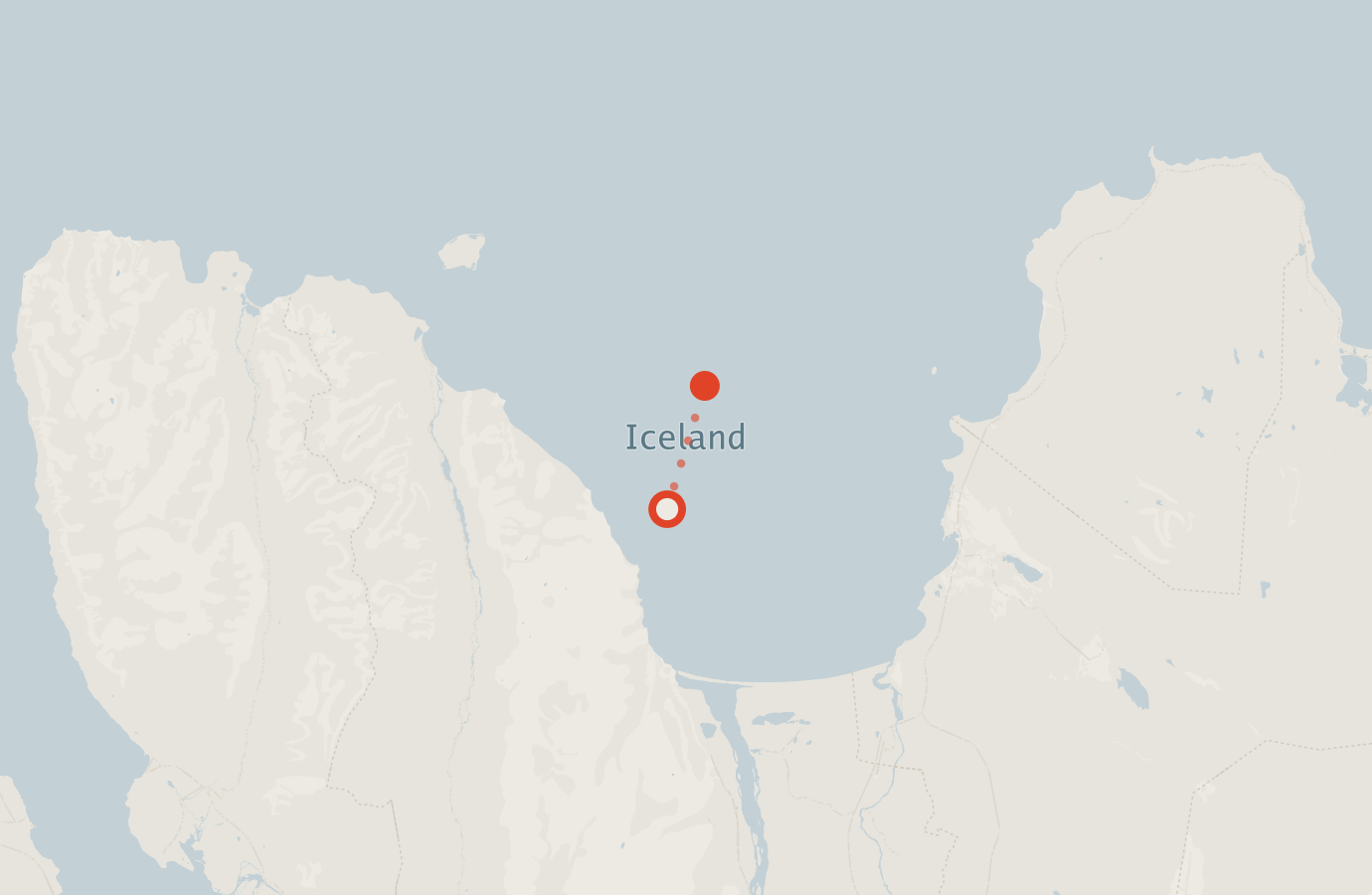 Activity map — real sighting points on an OpenStreetMap basemap