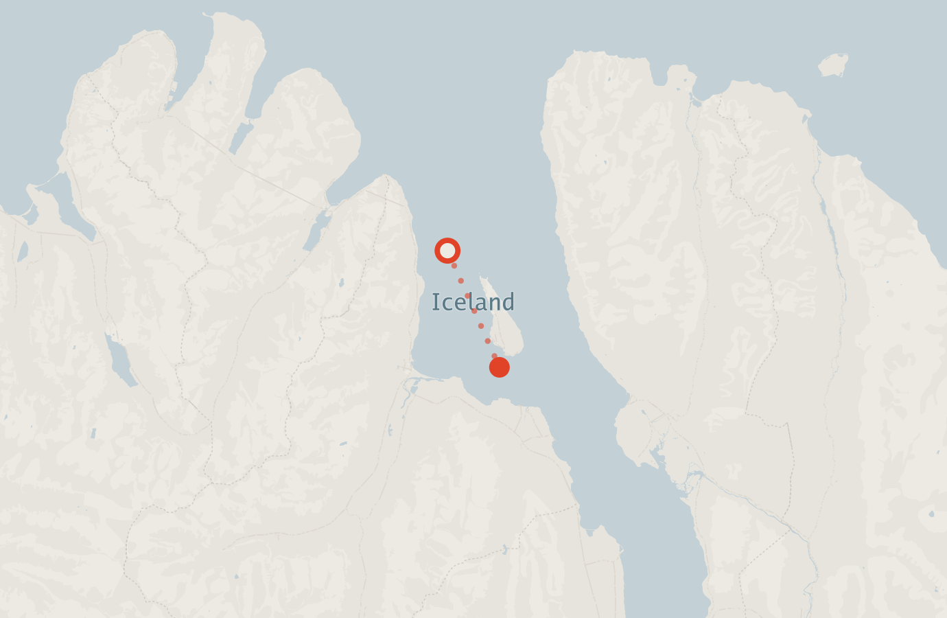 Activity map — real sighting points on an OpenStreetMap basemap
