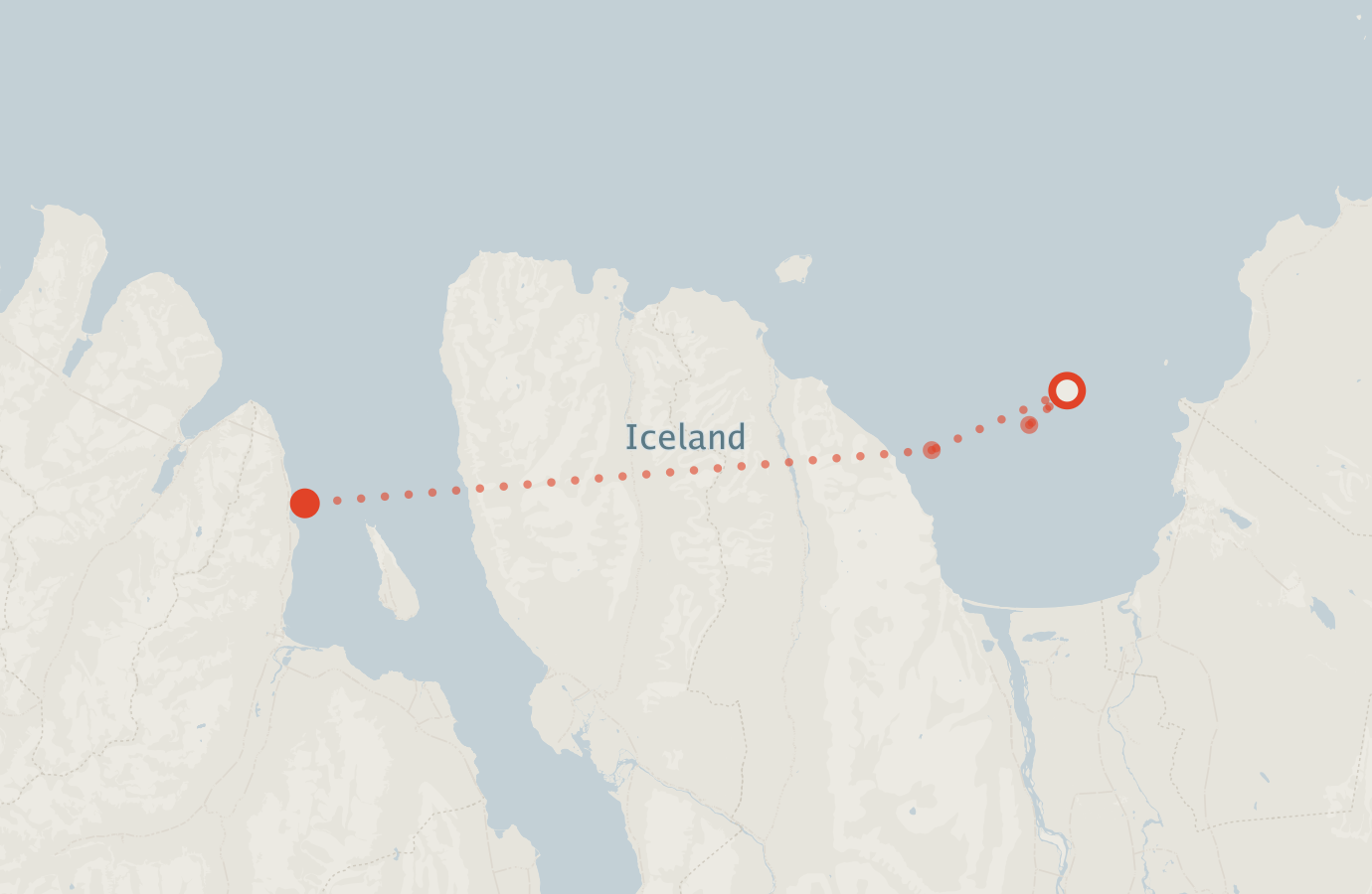 Activity map — real sighting points on an OpenStreetMap basemap