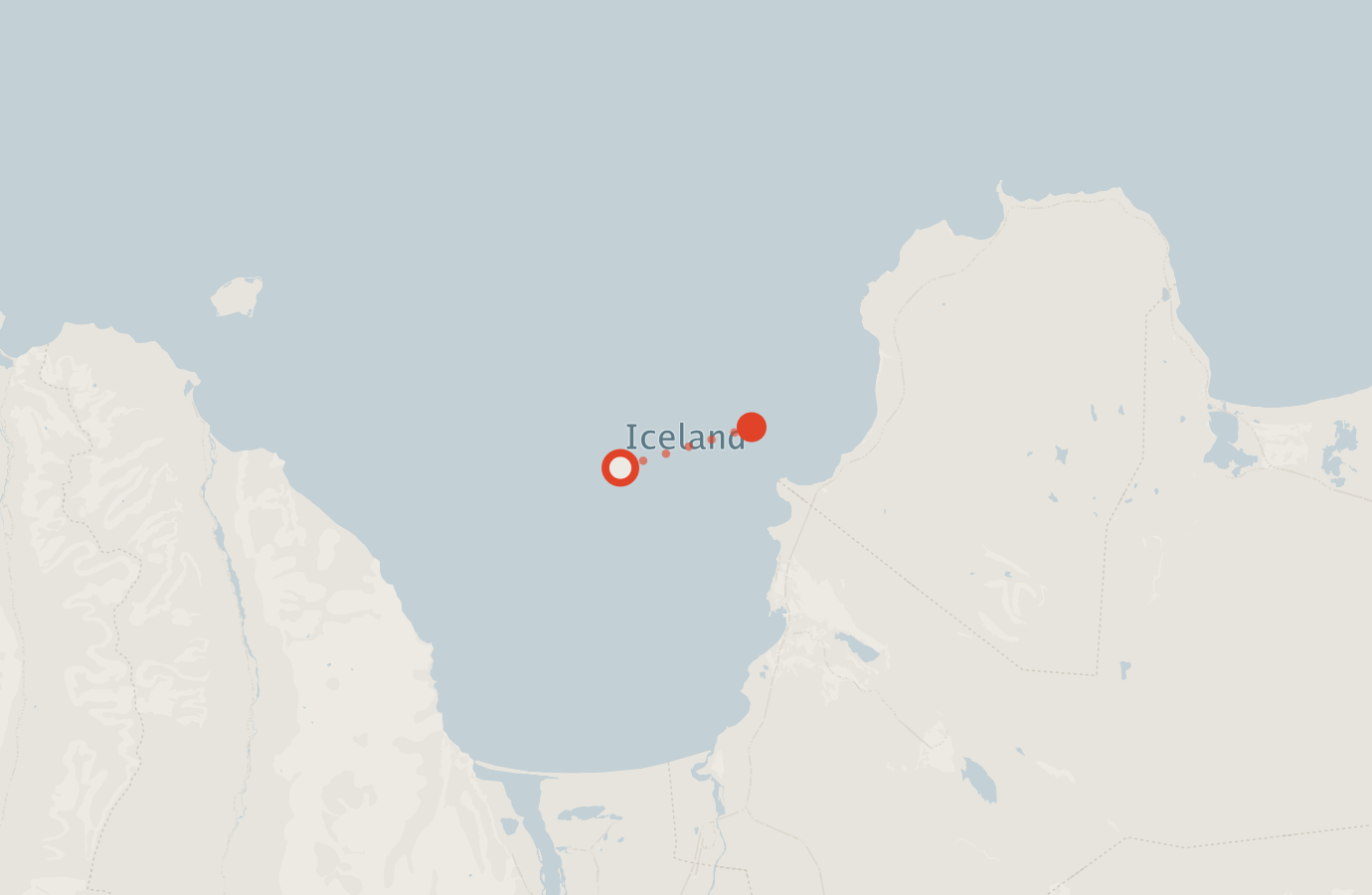 Activity map — real sighting points on an OpenStreetMap basemap