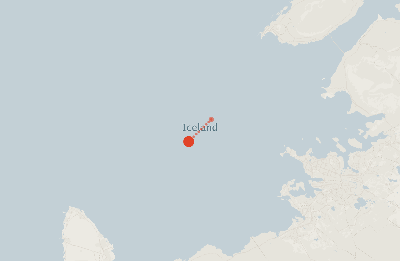 Activity map — real sighting points on an OpenStreetMap basemap