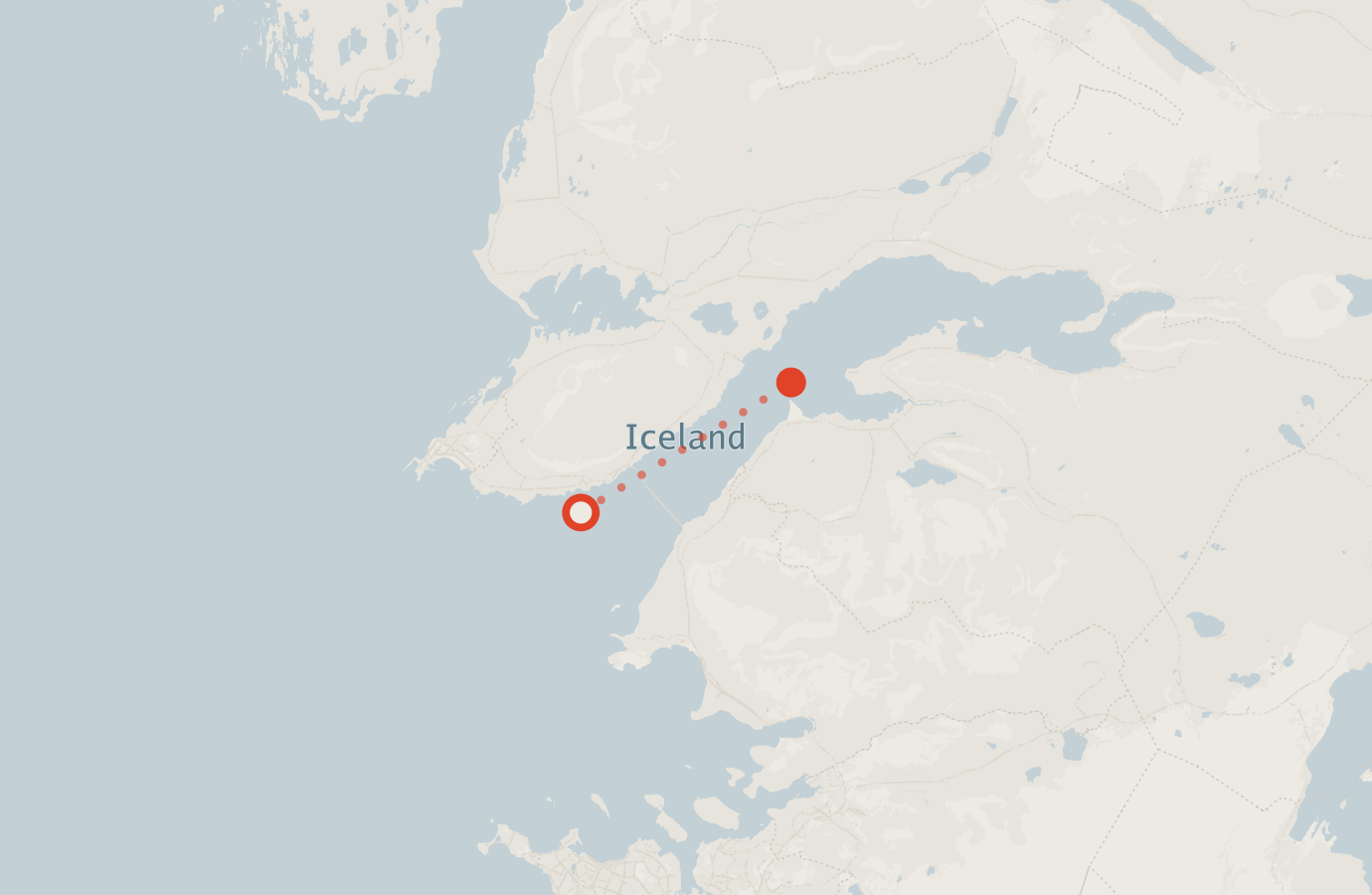 Activity map — real sighting points on an OpenStreetMap basemap