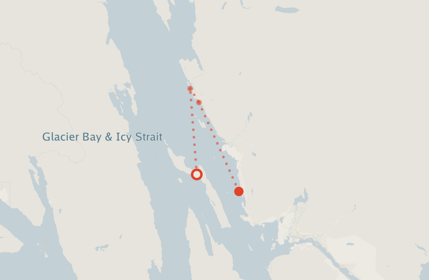 Activity map — real sighting points on an OpenStreetMap basemap