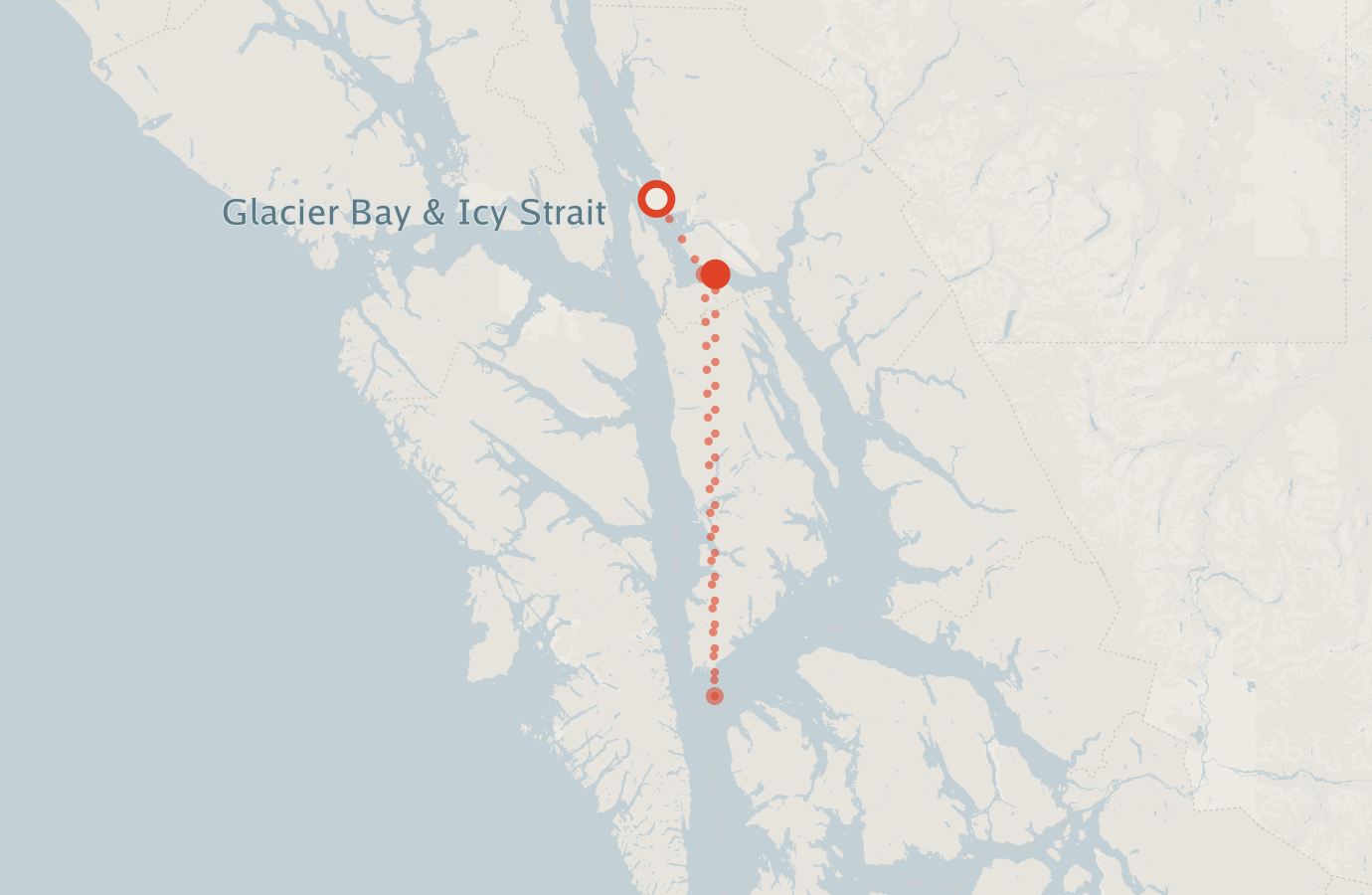 Activity map — real sighting points on an OpenStreetMap basemap