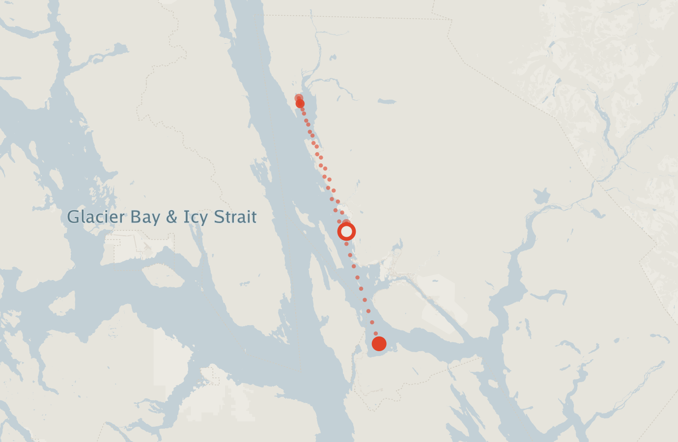 Activity map — real sighting points on an OpenStreetMap basemap