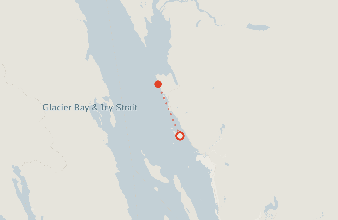 Activity map — real sighting points on an OpenStreetMap basemap