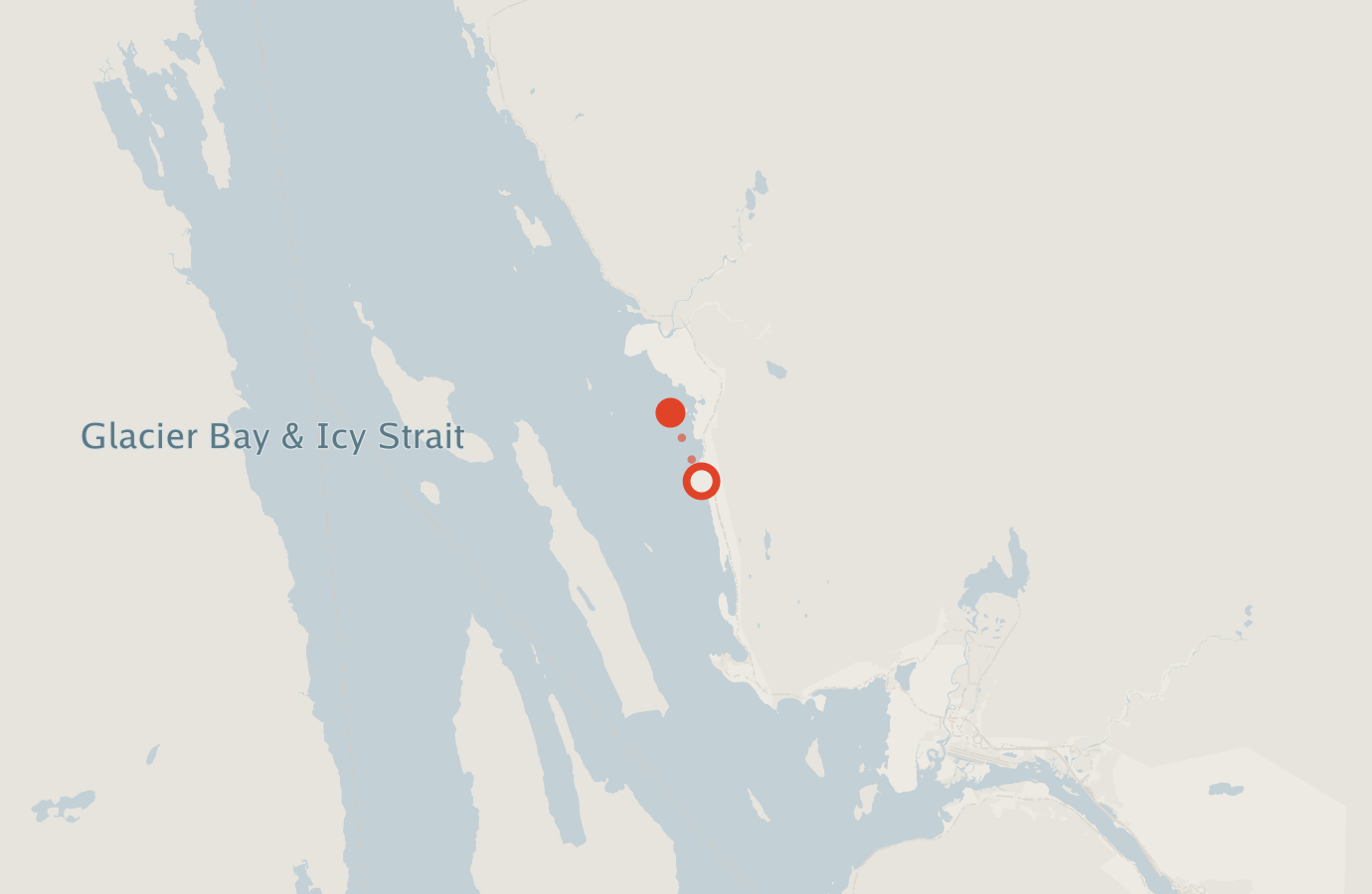 Activity map — real sighting points on an OpenStreetMap basemap