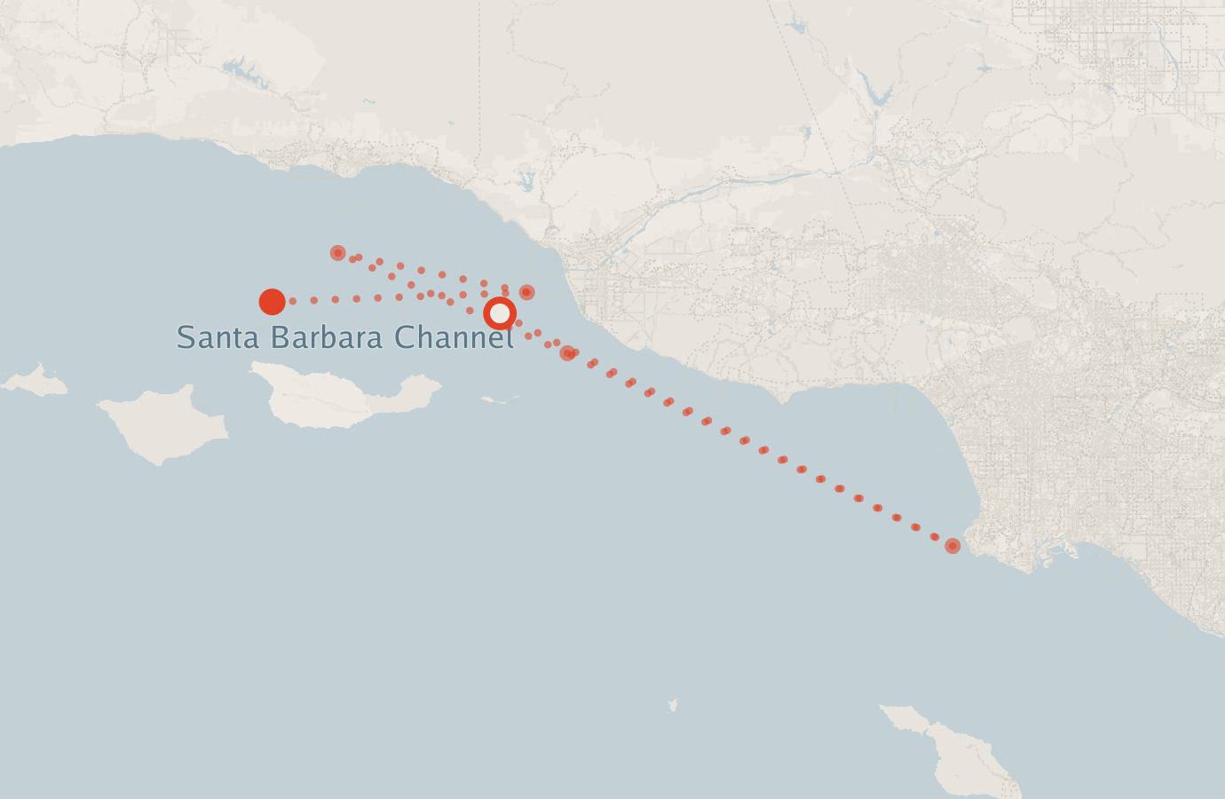 Activity map — real sighting points on an OpenStreetMap basemap