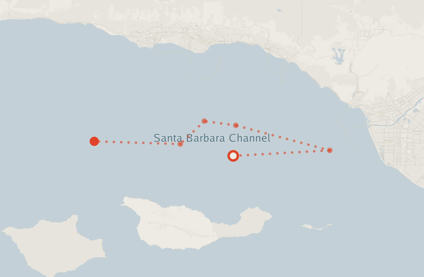 Activity map — real sighting points on an OpenStreetMap basemap