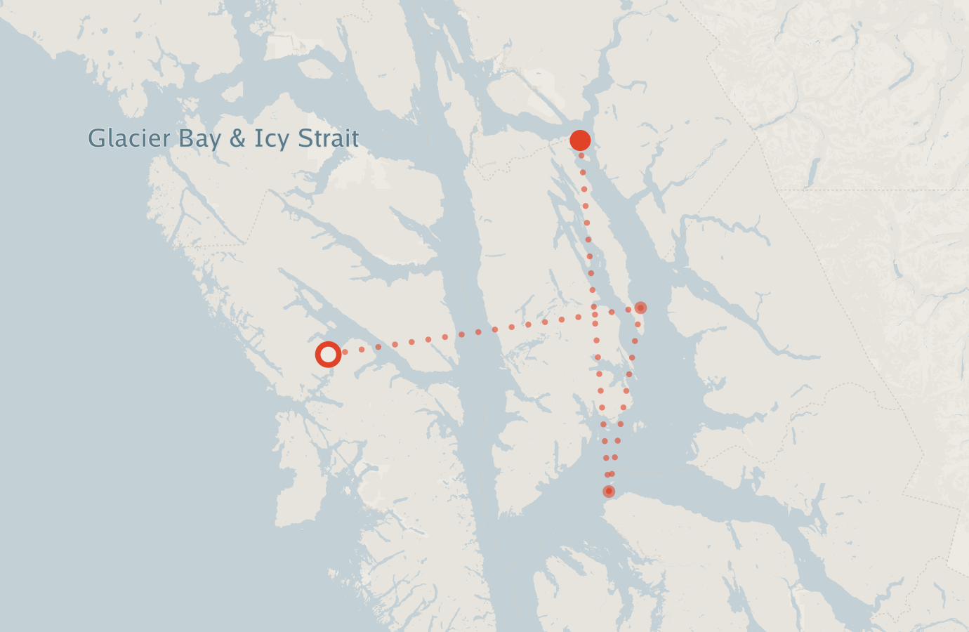 Activity map — real sighting points on an OpenStreetMap basemap