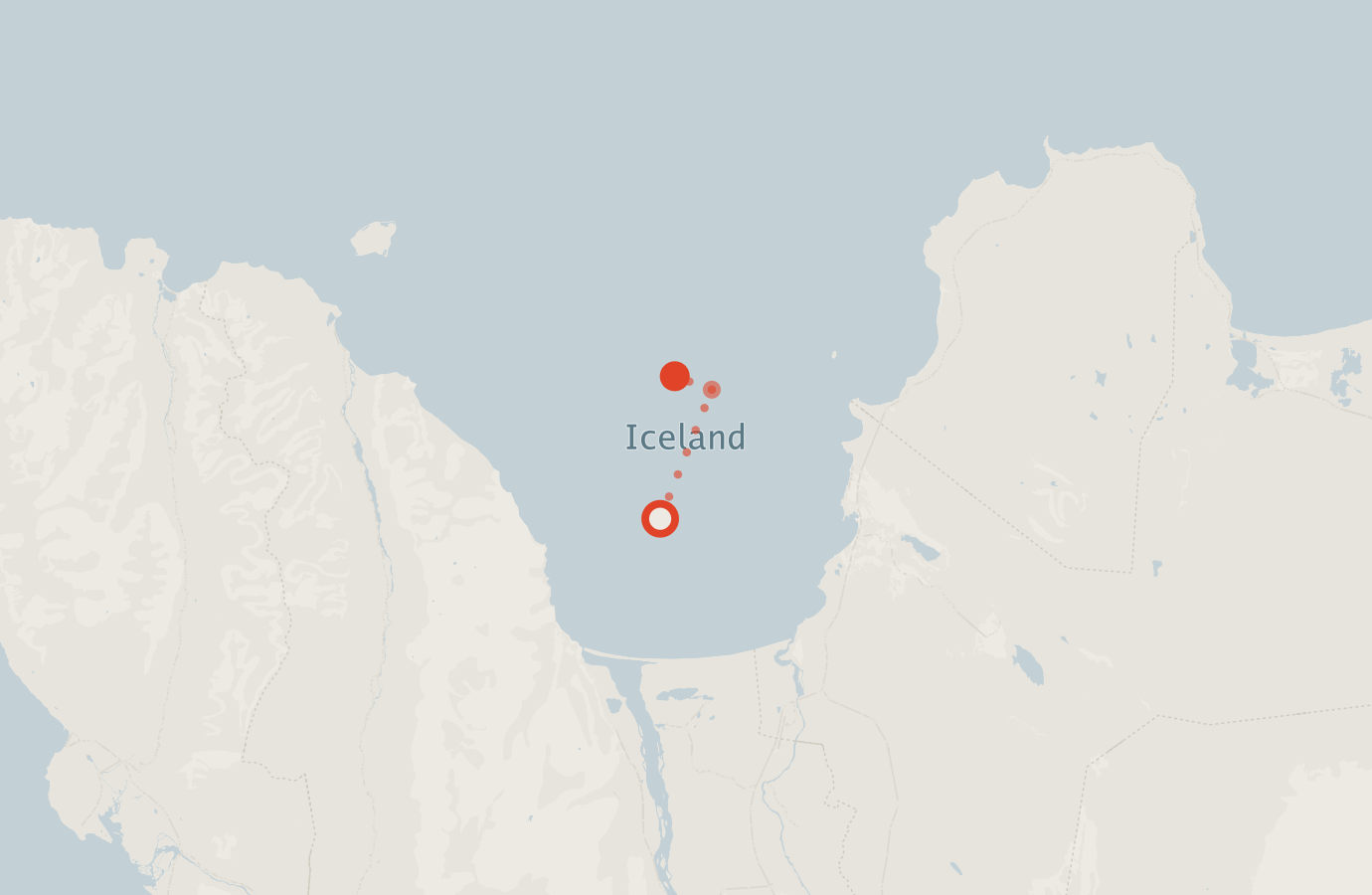 Activity map — real sighting points on an OpenStreetMap basemap