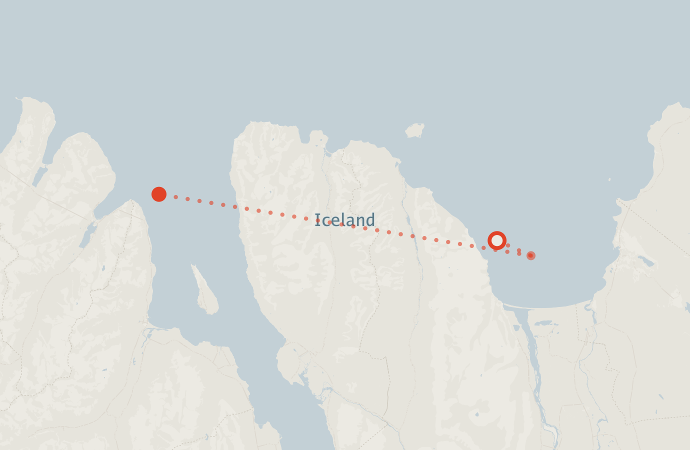 Activity map — real sighting points on an OpenStreetMap basemap