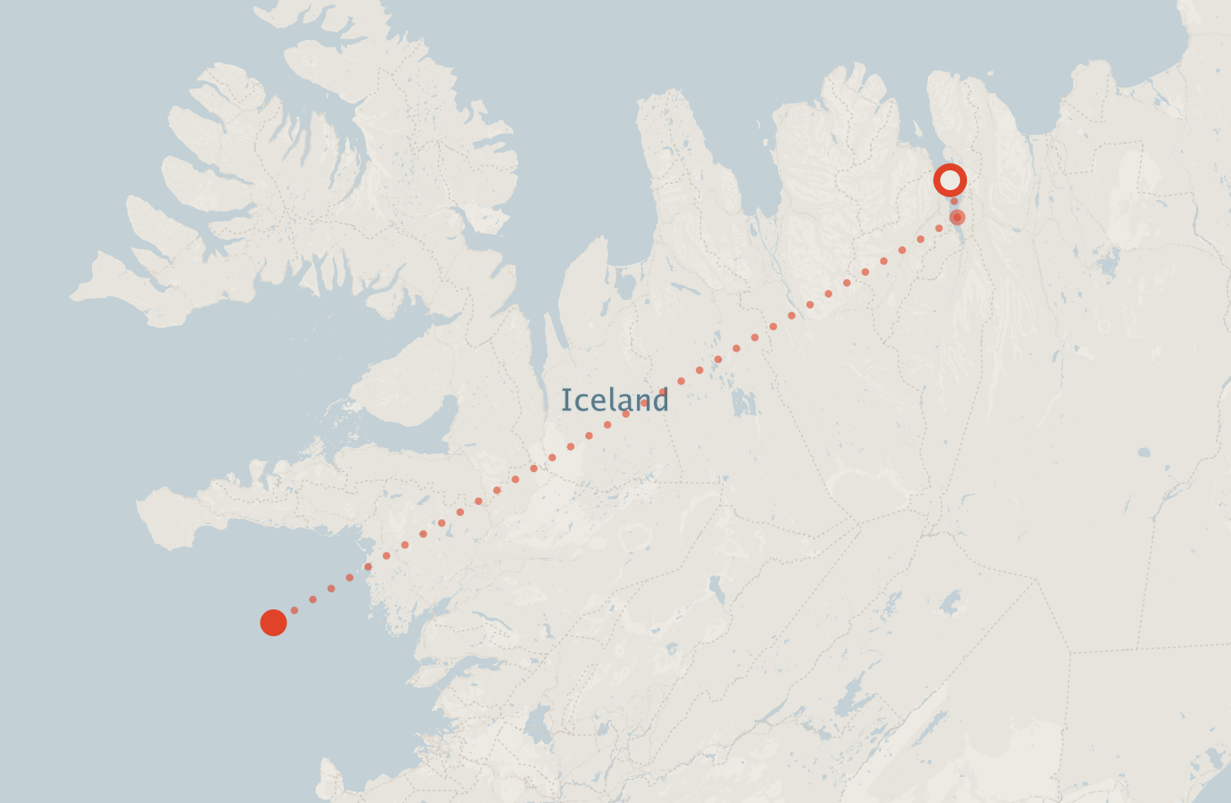 Activity map — real sighting points on an OpenStreetMap basemap