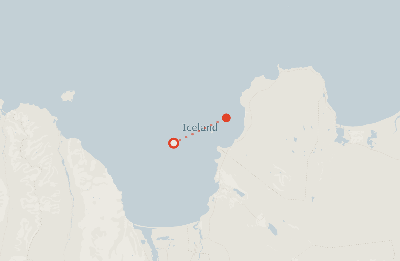 Activity map — real sighting points on an OpenStreetMap basemap