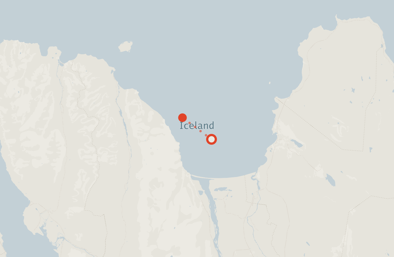 Activity map — real sighting points on an OpenStreetMap basemap
