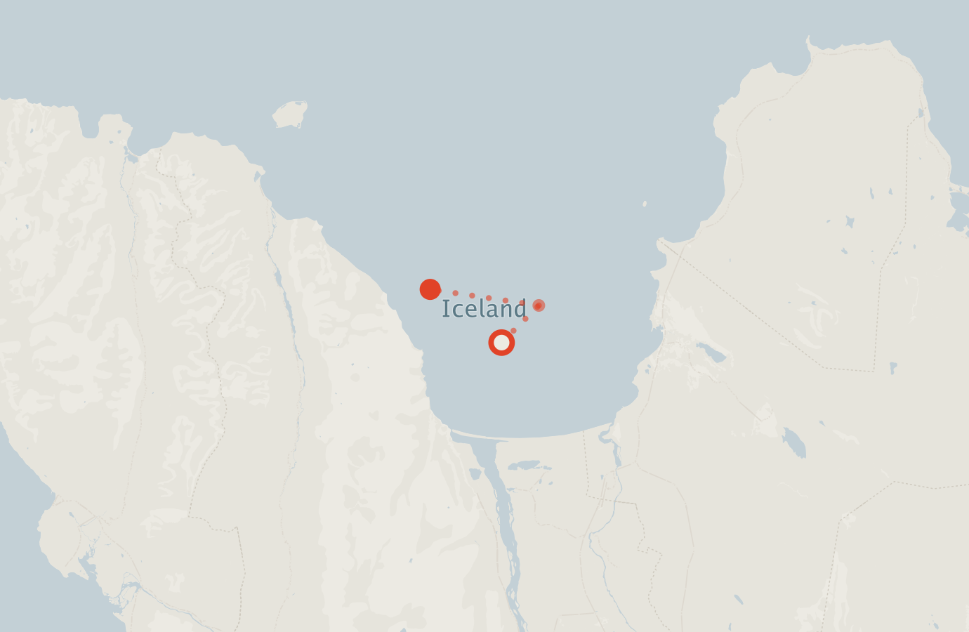 Activity map — real sighting points on an OpenStreetMap basemap