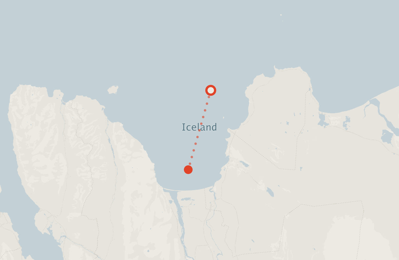 Activity map — real sighting points on an OpenStreetMap basemap