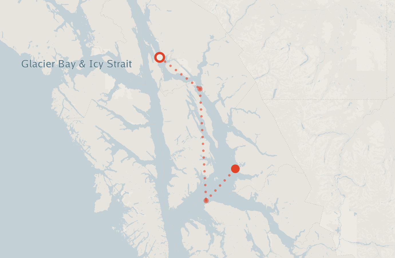Activity map — real sighting points on an OpenStreetMap basemap