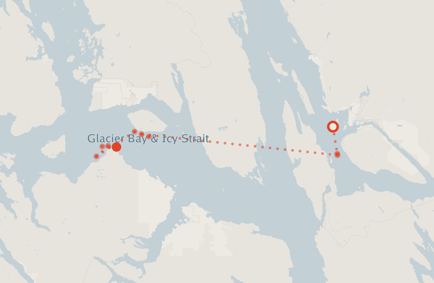 Activity map — real sighting points on an OpenStreetMap basemap