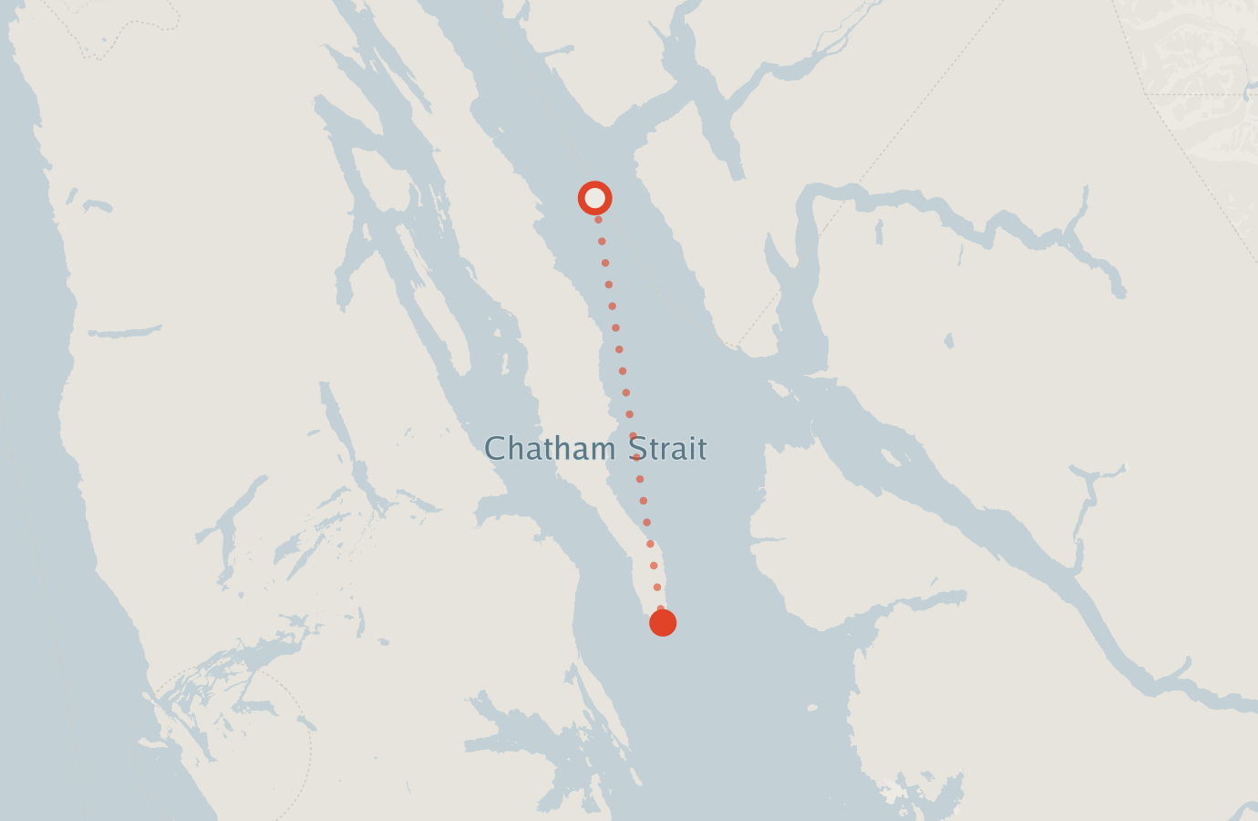 Activity map — real sighting points on an OpenStreetMap basemap