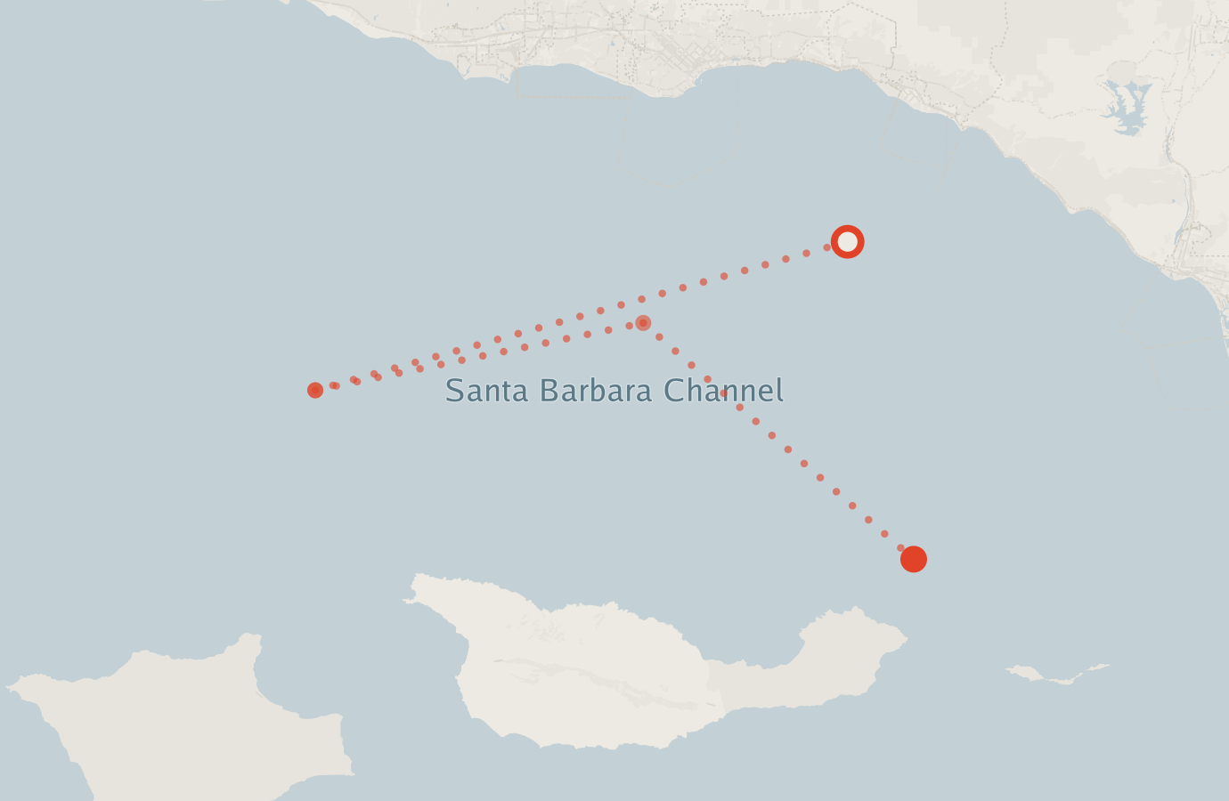 Activity map — real sighting points on an OpenStreetMap basemap