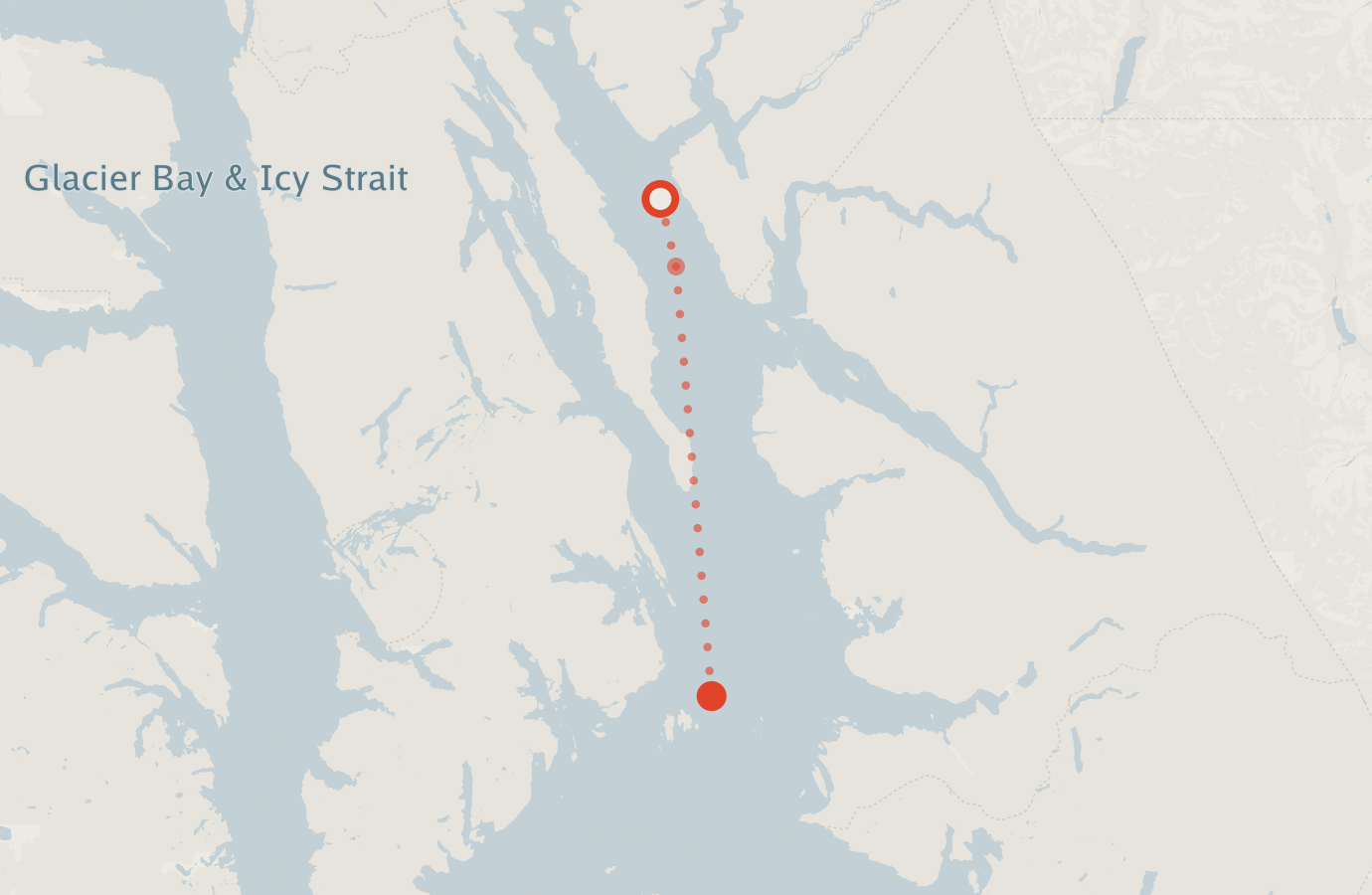 Activity map — real sighting points on an OpenStreetMap basemap