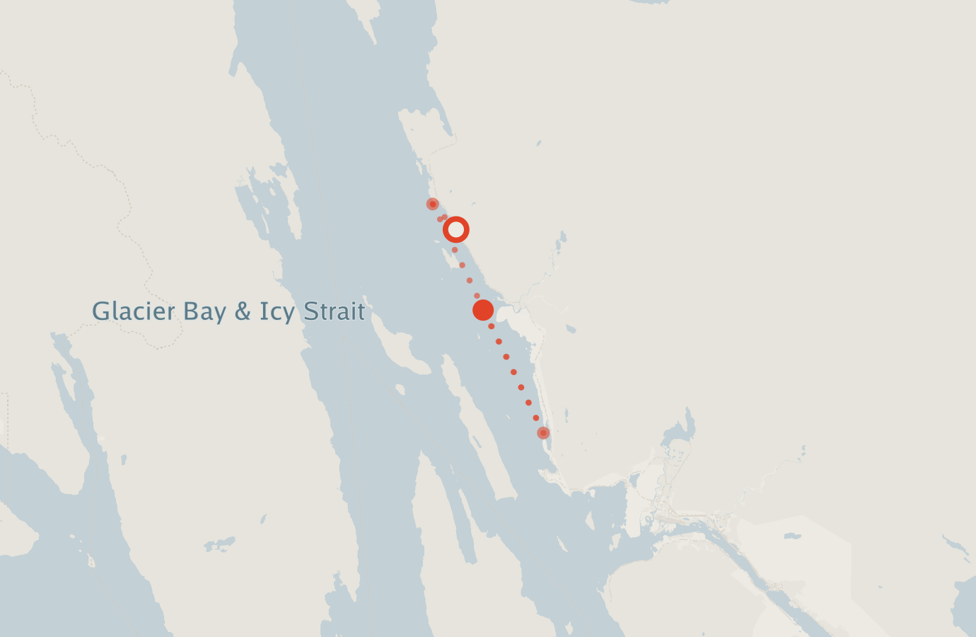 Activity map — real sighting points on an OpenStreetMap basemap