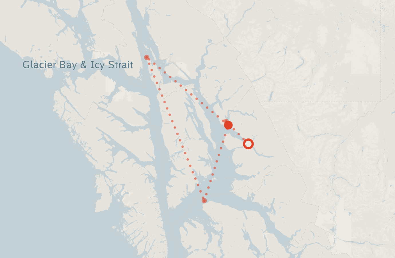Activity map — real sighting points on an OpenStreetMap basemap
