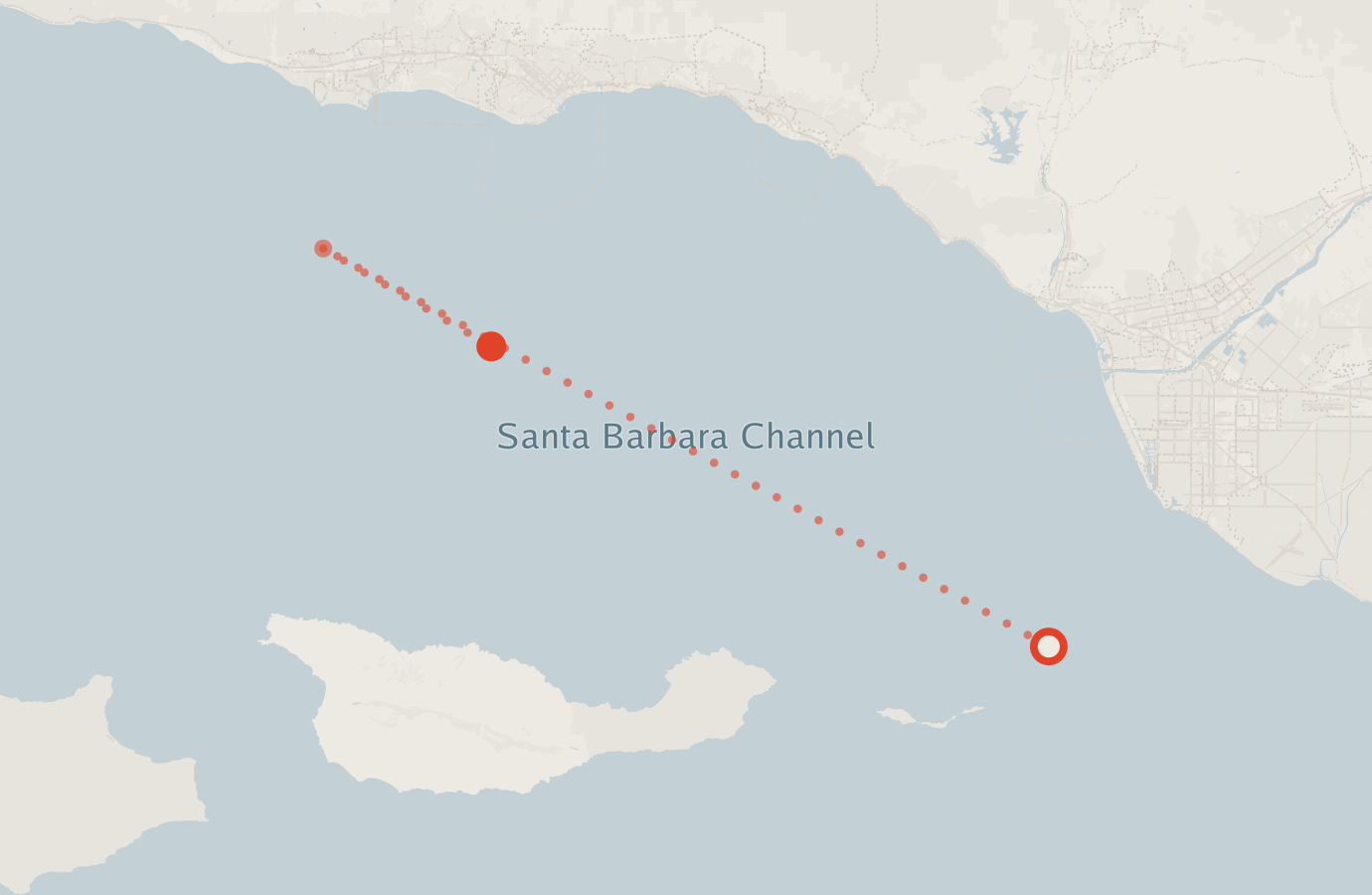 Activity map — real sighting points on an OpenStreetMap basemap