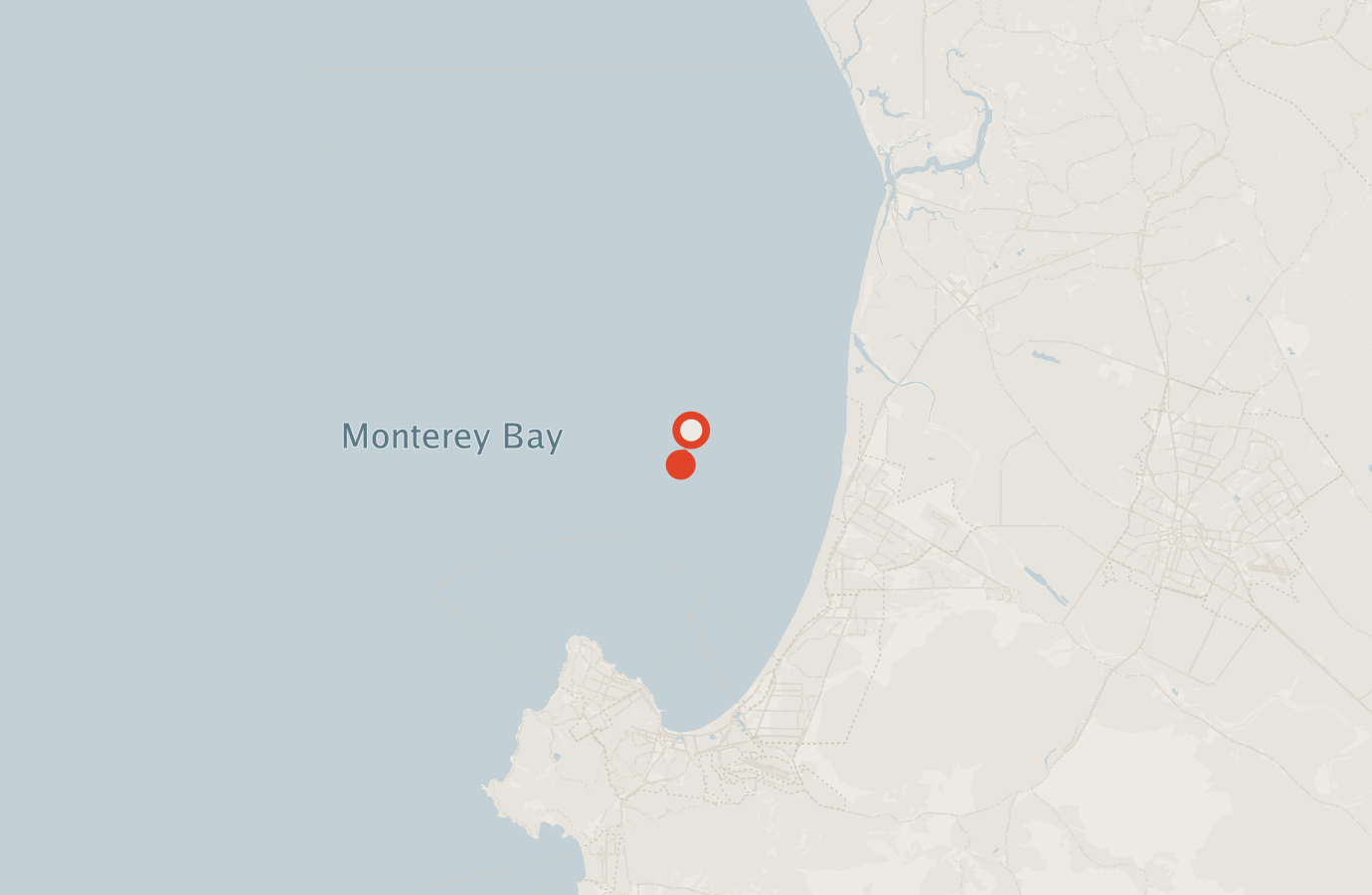 Activity map — real sighting points on an OpenStreetMap basemap