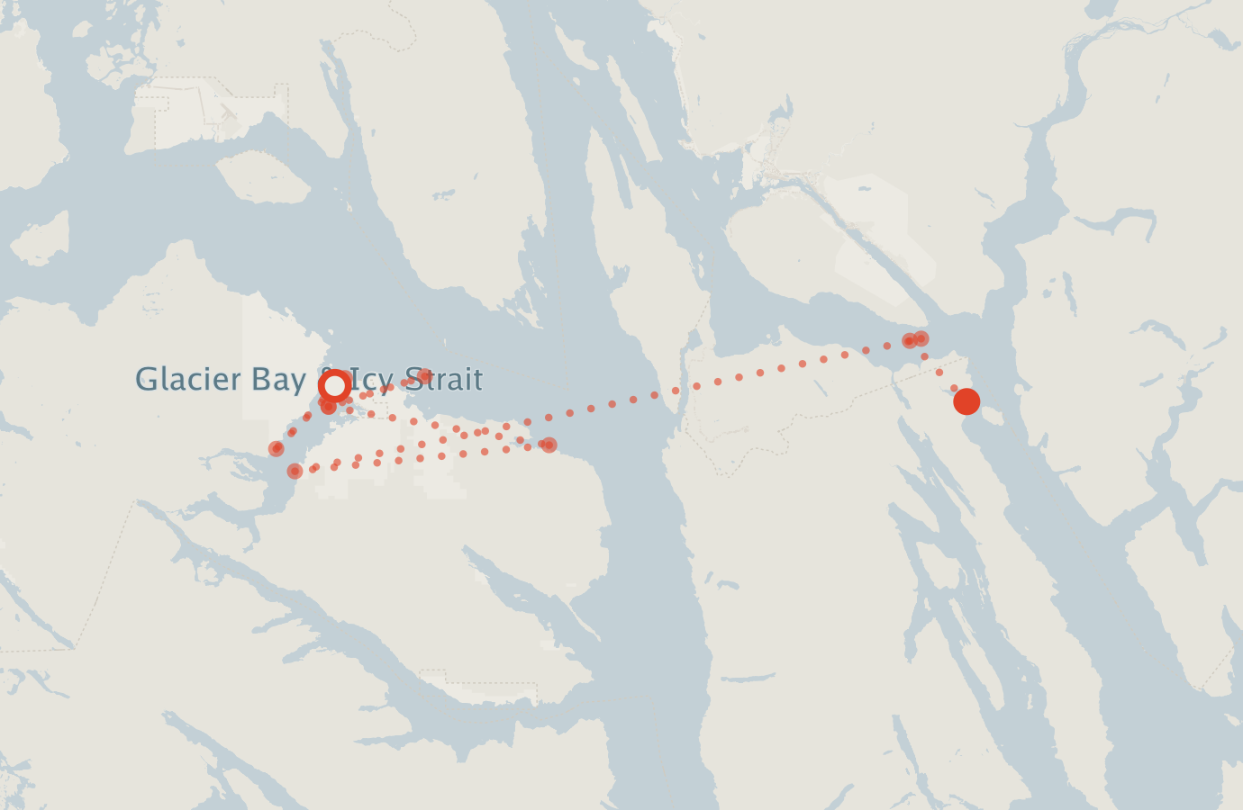 Activity map — real sighting points on an OpenStreetMap basemap