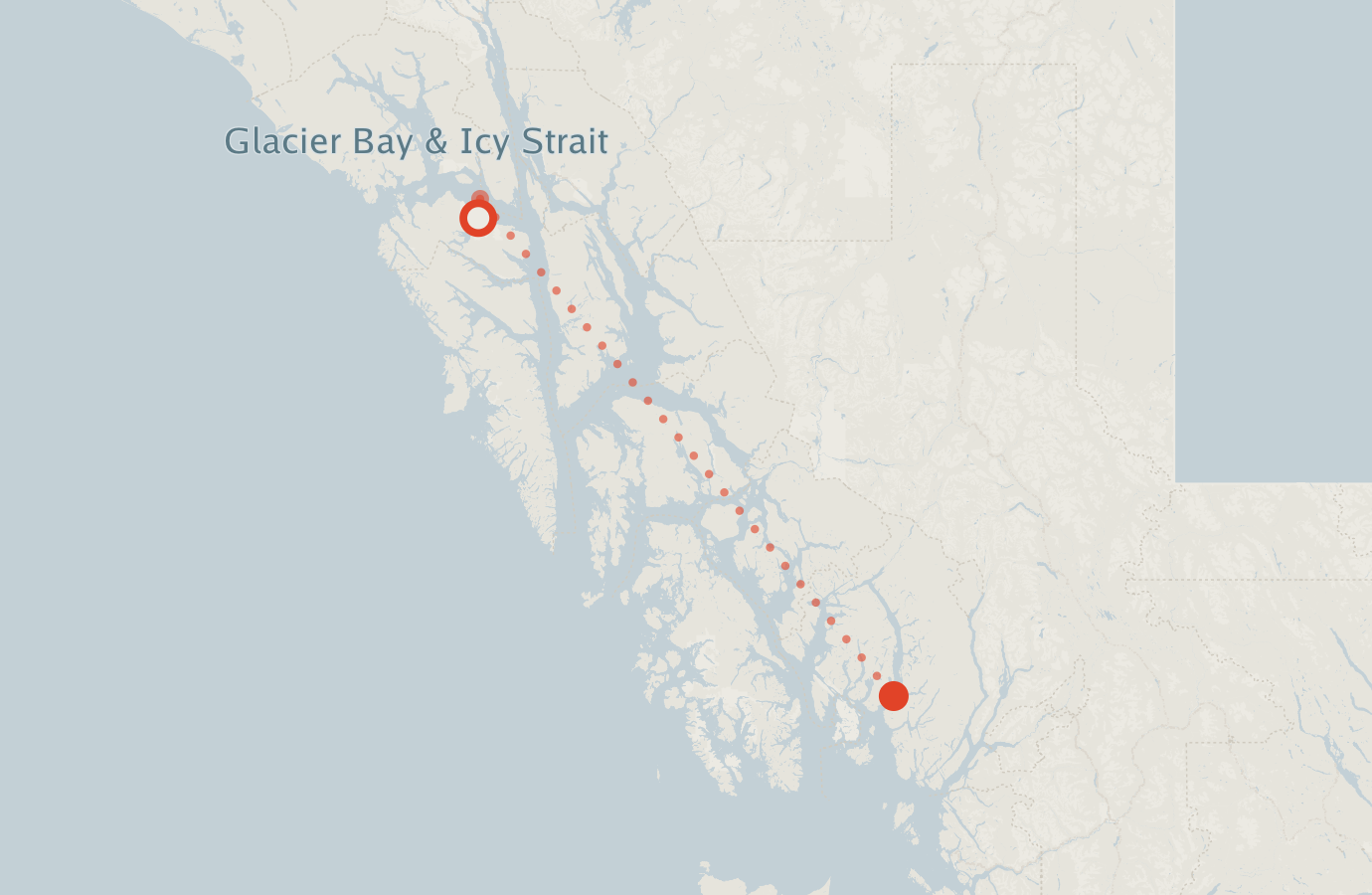Activity map — real sighting points on an OpenStreetMap basemap