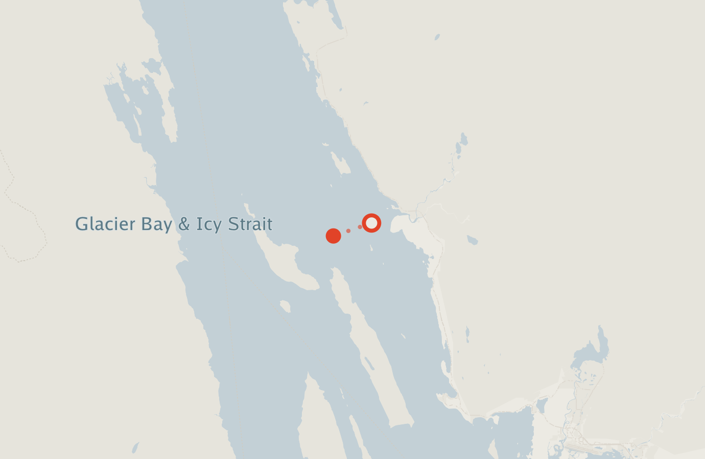 Activity map — real sighting points on an OpenStreetMap basemap