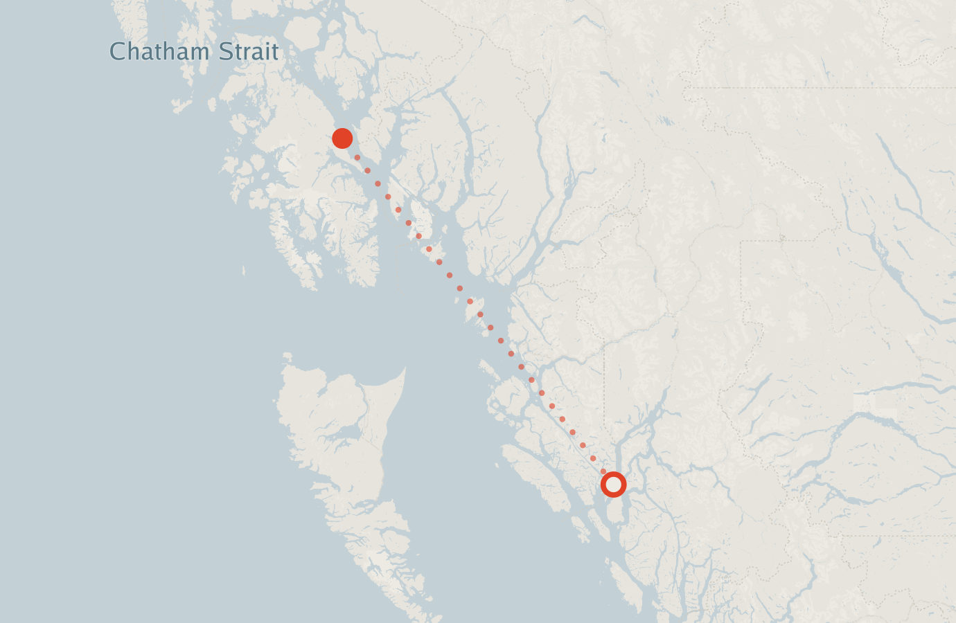 Activity map — real sighting points on an OpenStreetMap basemap