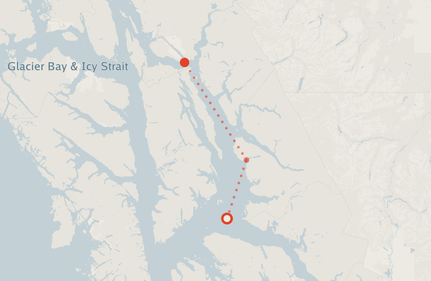 Activity map — real sighting points on an OpenStreetMap basemap